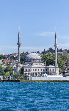 buildings and palaces on the side of besphore in Istanbul in turkey