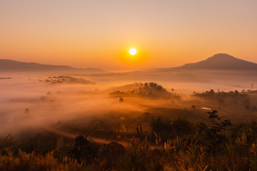 Relaxing, watching the sunrise