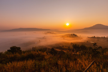 Relaxing, watching the sunrise