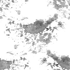 Paper watercolor texture black and white color with damages, folds  scratches.