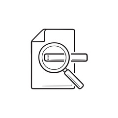 Obraz premium Search engine optimization hand drawn outline doodle icon