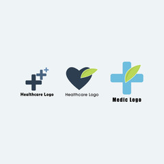 Fototapeta premium Healthcare Flat Logo Collection Design For Your Business