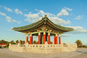 Korean Pavilion and Bell of Friendship in the San Pedro neighborhood of Los Angeles