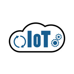 Cloud IOT Internet of Things - vector concept and symbol