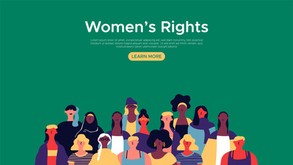 Womens Rights web landing page template