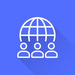 Presentation - vector icon for graphic and web design.