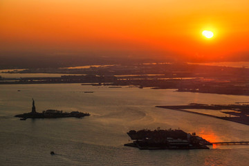 Pôr do sol em Manhattan