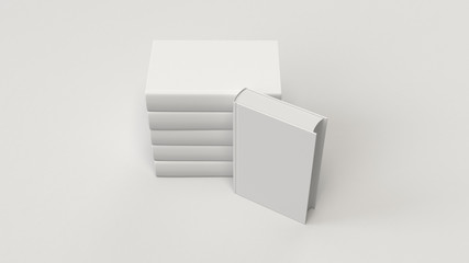 Mockup of blank vertical book