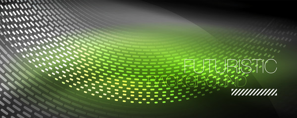 Obraz premium Digital flowing wave particles abstract background, vector smoke effect design