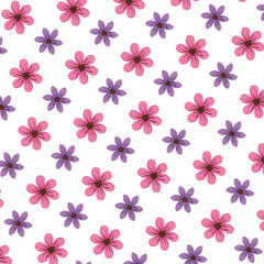beautiful flowers pattern background