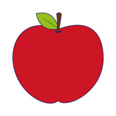 tomato fresh vegetable symbol blue lines