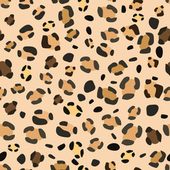 Seamless leopard pattern for web design