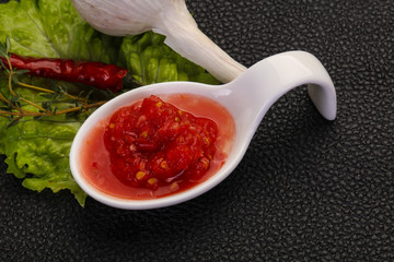 Spicy tomato and garlic sauce