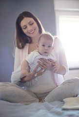 She's proud of her little boy.