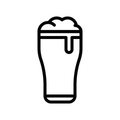 Beer vector, Feast of Saint Patrick line icon