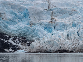 Nordenskiold glacier (Nordenskioldbreen) in Svalbard, Norway