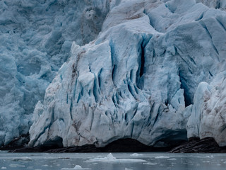 Nordenskiold glacier (Nordenskioldbreen) in Svalbard, Norway