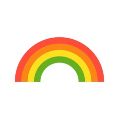 Rainbow vector, Feast of Saint Patrick flat icon