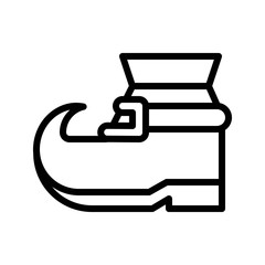Shoe vector, Feast of Saint Patrick line icon