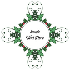 Vector illustration write your text with frame white background hand drawn