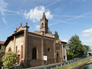 Church of San Cristoforo sul Naviglio in Milan, Italy