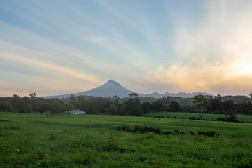 Mount Taranaki on a clear day