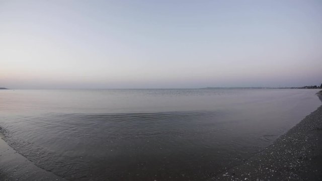calm sinrise on the beach 