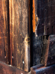 wall corner junction old russian style house