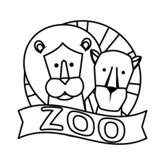 african lions couple characters