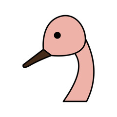 wild ostrich bird character