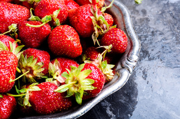 Fresh juicy strawberries