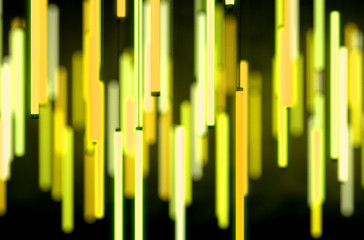 Hanging Florescent Tube Decor