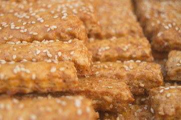 Sesame candy, a traditional Chinese delicacy