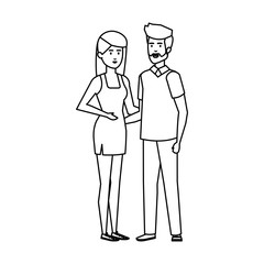 couple avatar characters icons