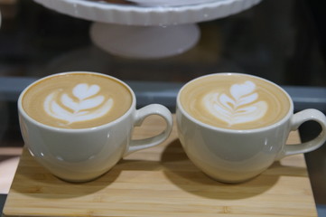 coffee cappuccino latteart rosette