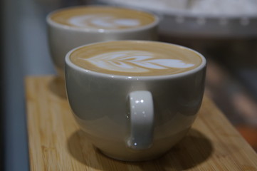 coffee cappuccino latteart rosette