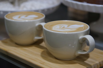 coffee cappuccino latteart rosette