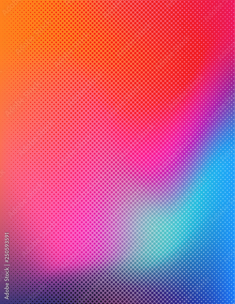 Leinwandbilder abstract background colorful halftone gradient vector