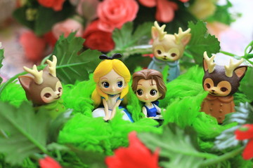 Fototapeta premium animals in the garden