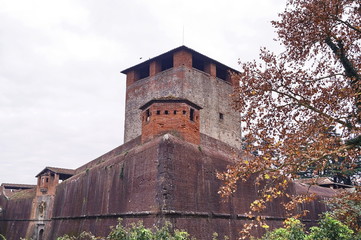 Tower of Santa Barbara fortress in Pistoia, Tuscany, Italy © sansa55