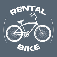 Bicycle label design and logo. Shop and service.