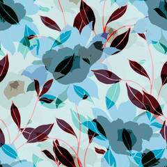 Beautiful seamless floral pattern background.