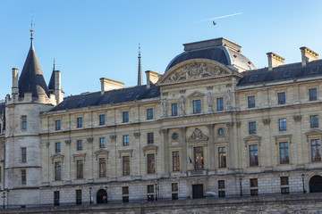 Fototapeta na wymiar Official building of Cour de Cassation (Court of Cassation) in Paris - France