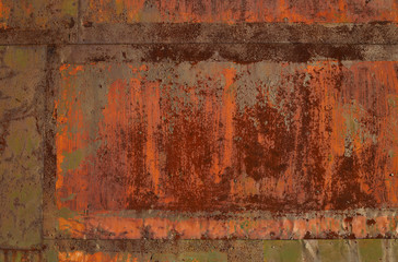 Old rusted metal texture. The surface of rough iron wall. Perfect for background and grunge design.