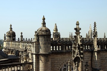 Fototapeta premium Fragment of the Cathedral in Seville