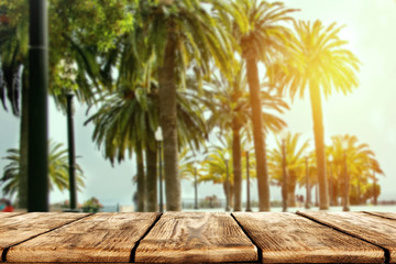 Desk of free space and summer time 