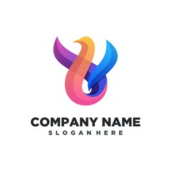 Abstract Head bird illustration vector template