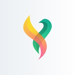 Abstract bird illustration Design vector template