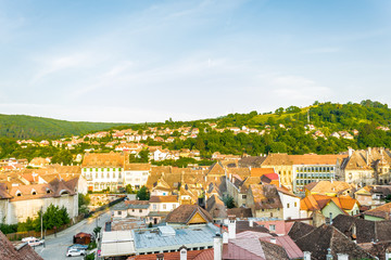 Sighisoara, a medieval Romanian city. Traveling in Eastern Europe	
