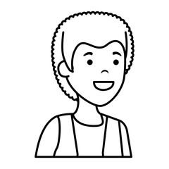 young and casual man character